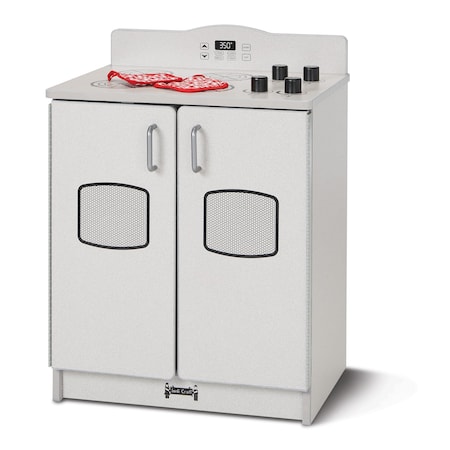 Jonti-Craft Rainbow Accents Culinary Creations Kitchen Stove, Gray 2409JCWW000